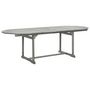 Voir la diapositive 2 : VIDAXL Table a dîner de jardin (160-240)x100x75cm Bois d'acacia massif