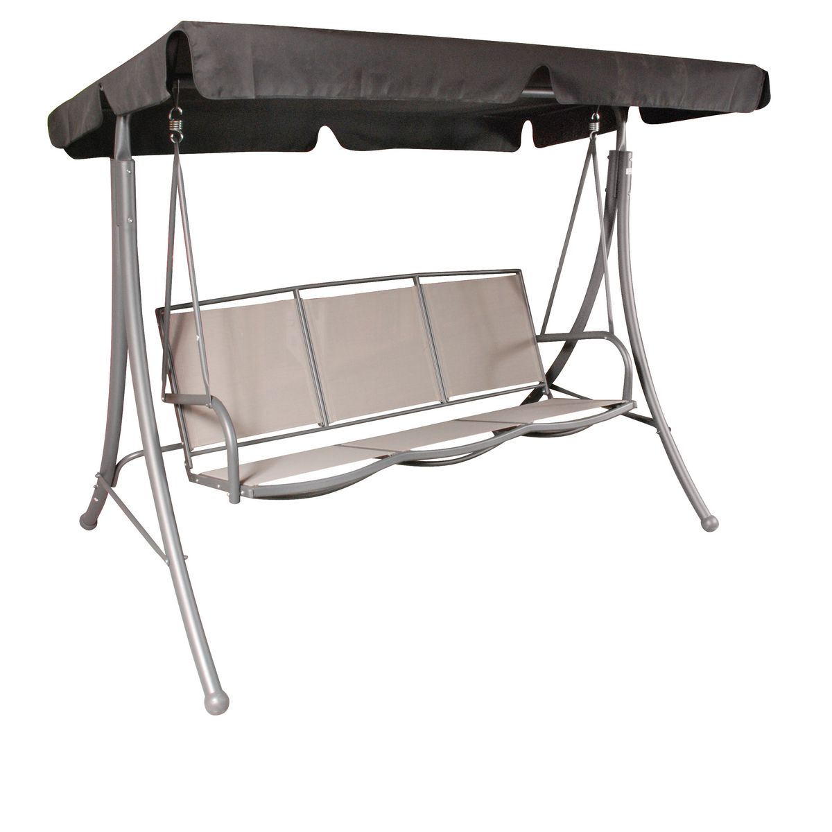 Balancelle de jardin 3 places gris anthracite MOOV