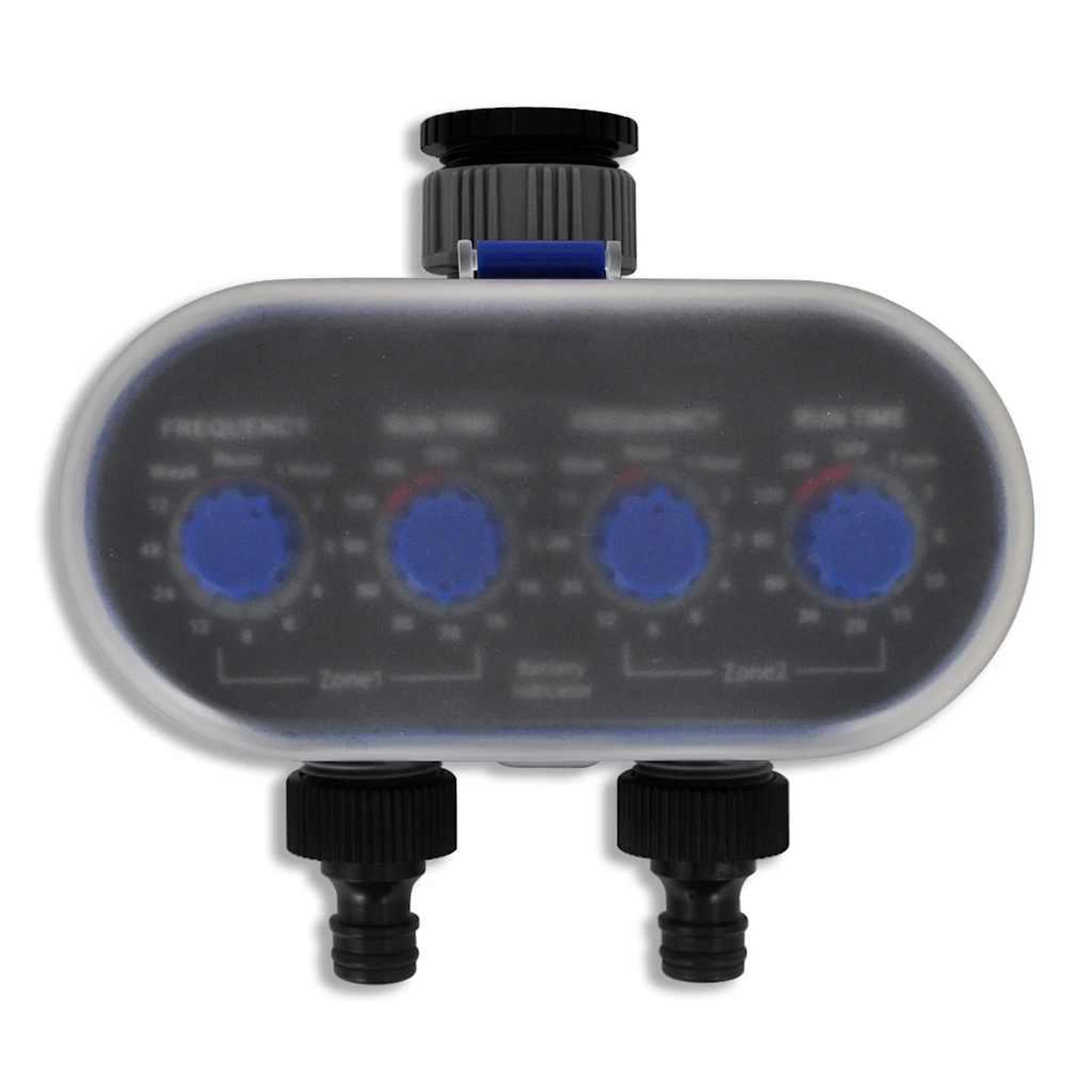 Voir la diapositive 4 : VIDAXL Minuterie d'arrosage automatique electronique Double sortie