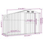 Voir la diapositive 6 : VIDAXL Abri de jardin marron 277x93x179 cm acier galvanise