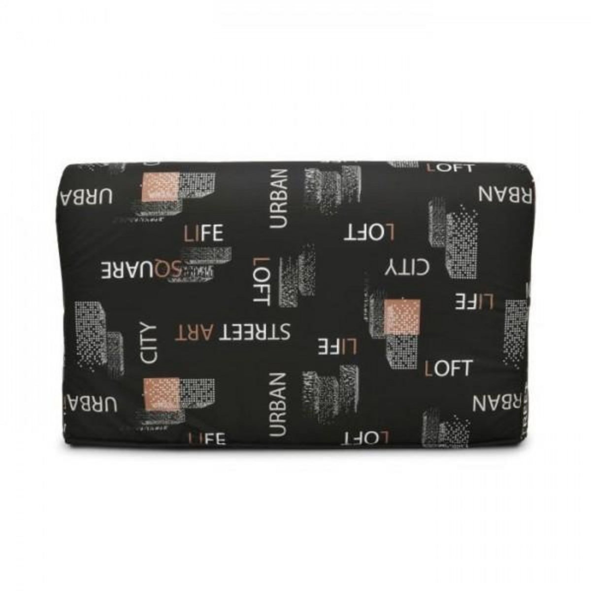 MARKET24 Banquette BZ - Tissu Noir - L143 x P97 x H89 cm - Joe