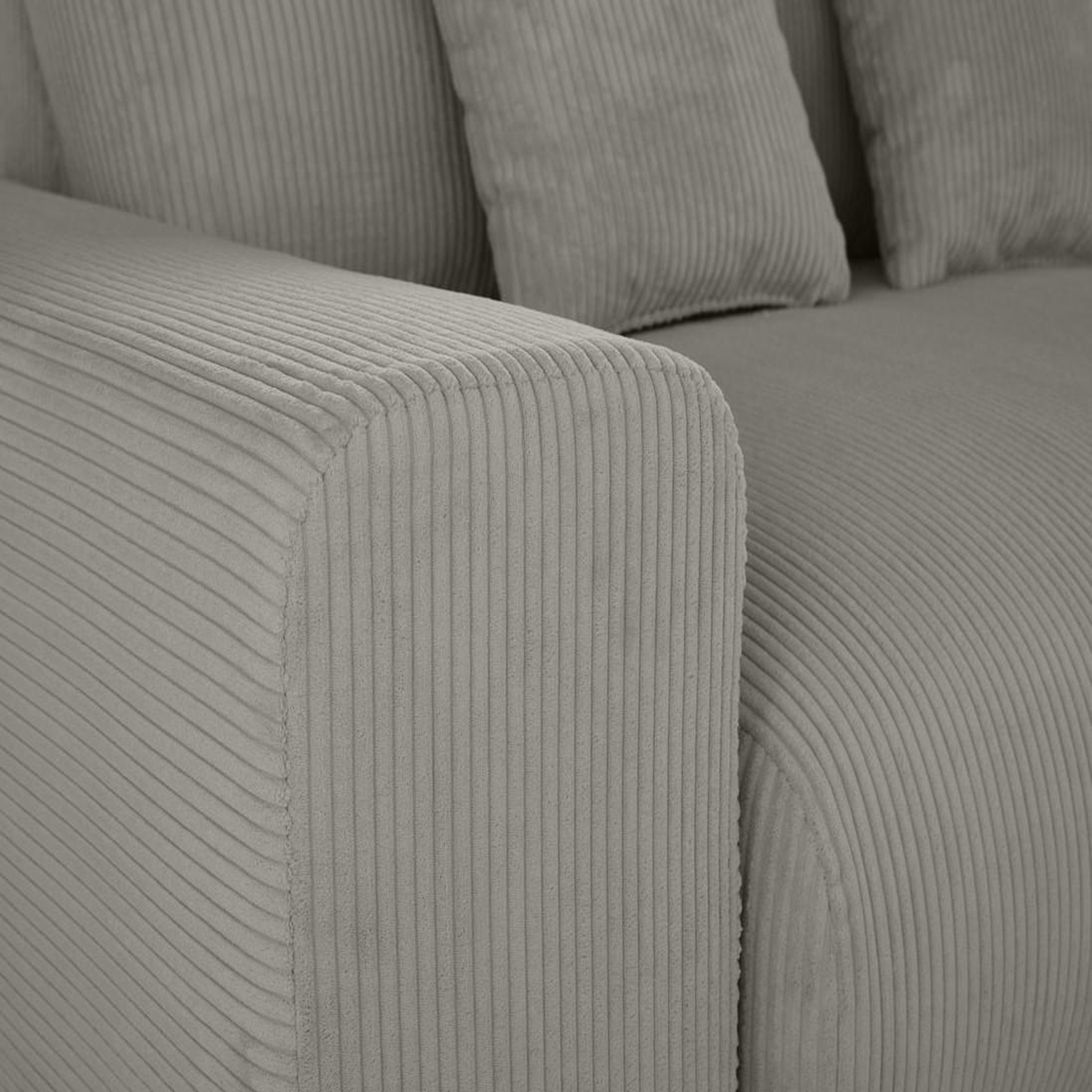 Voir la diapositive 5 : BEST MOBILIER Garance - module d'assise 2 places avec accoudoir gauche - en velours côtelé