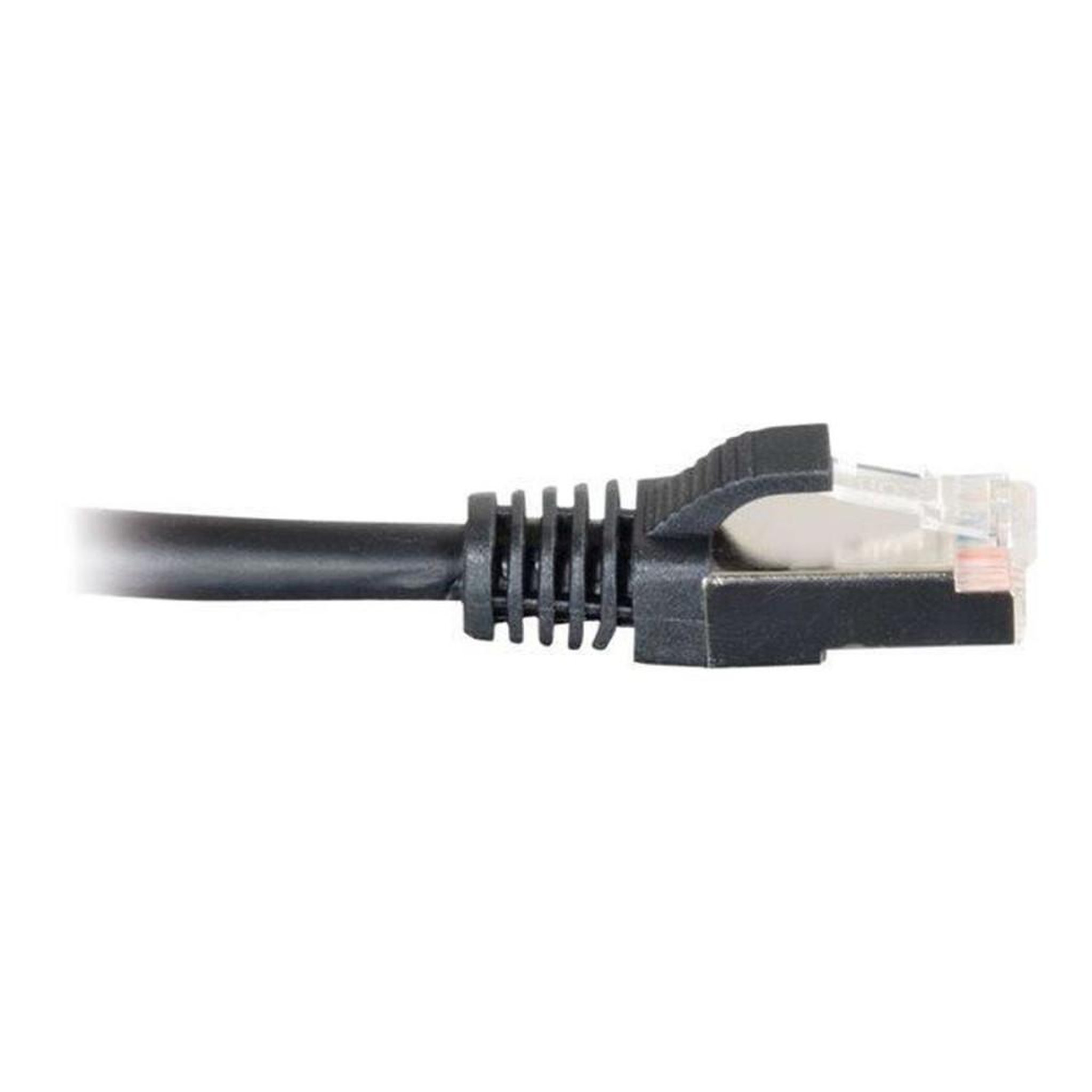 Voir la diapositive 2 : Câble Ethernet patch Cat 5e blindé STP RJ-45 mâle noir 2 m, connecteurs moulés plaqués or