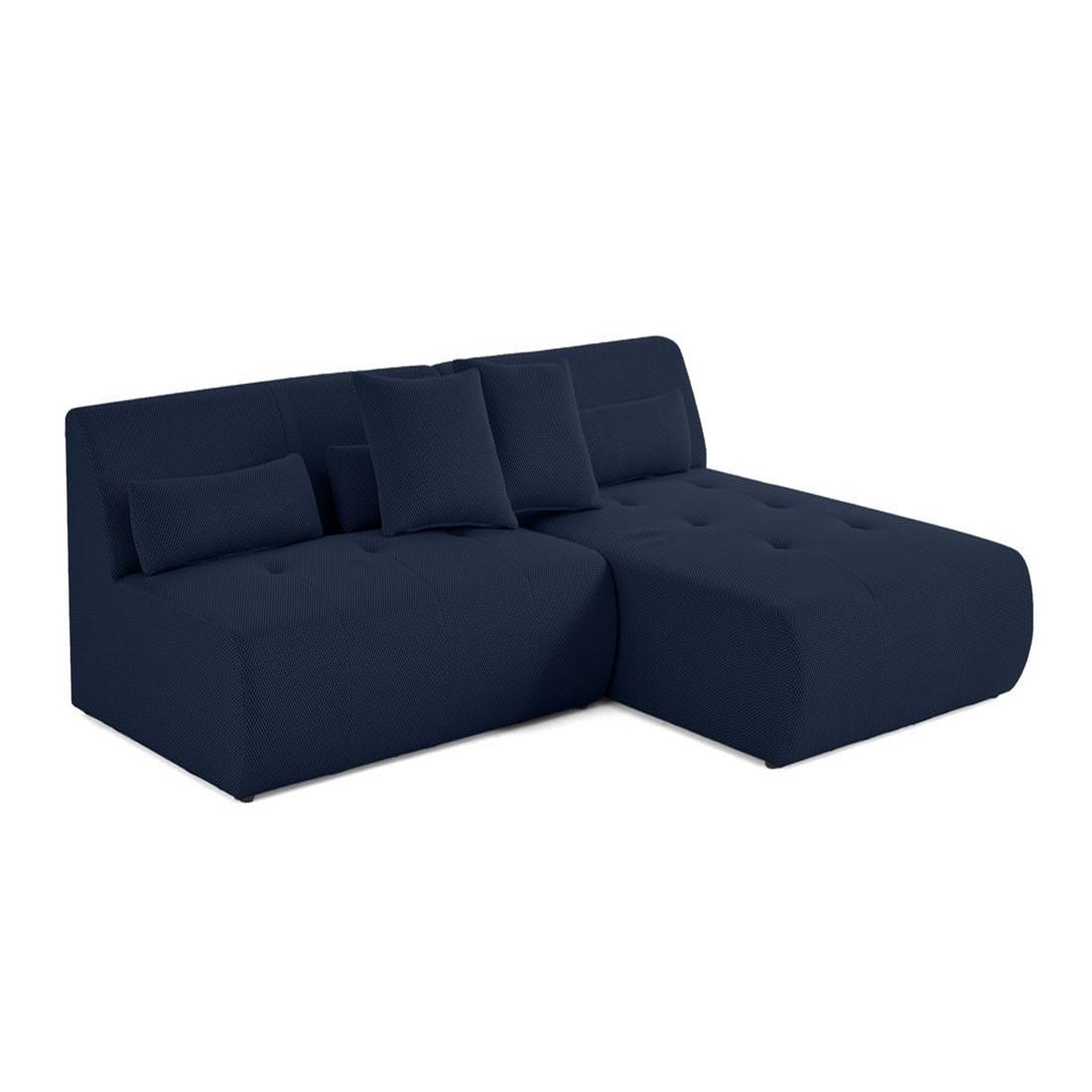 Voir la diapositive 3 : LISA DESIGN Onyx - canapé modulable d'angle réversible 4 places - en tissu mailles 3d