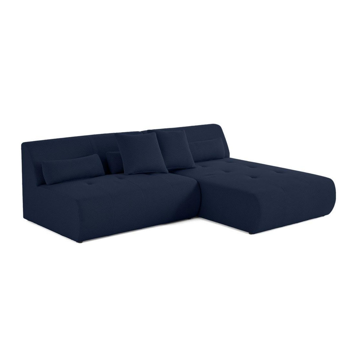 LISA DESIGN Onyx - canapé modulable d'angle réversible 4 places - en tissu mailles 3d