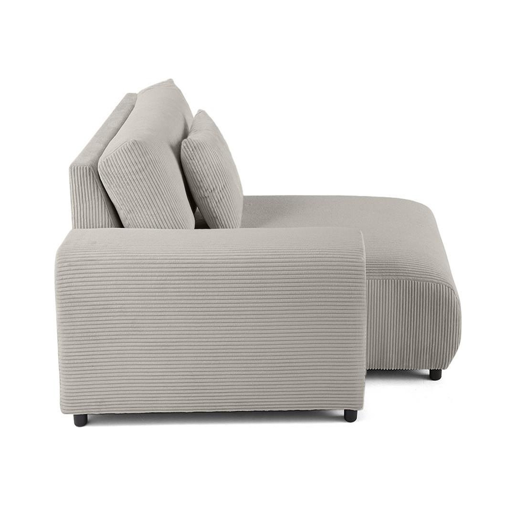 Voir la diapositive 3 : LISA DESIGN Garance - module d'assise méridienne gauche - en velours côtelé