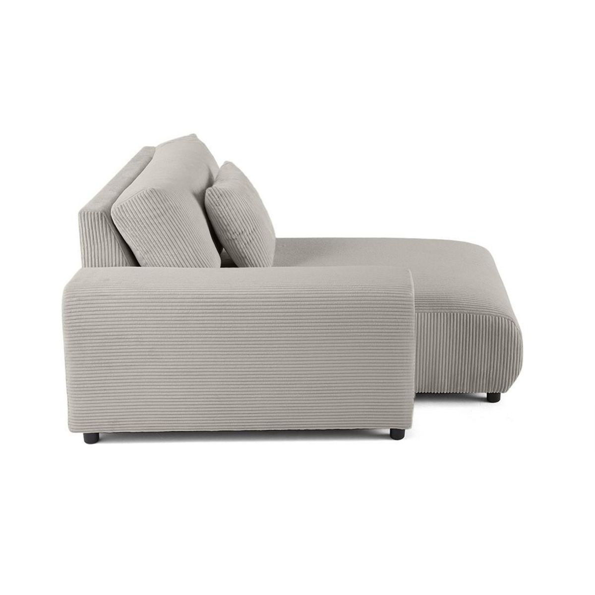 LISA DESIGN Garance - module d'assise méridienne gauche - en velours côtelé