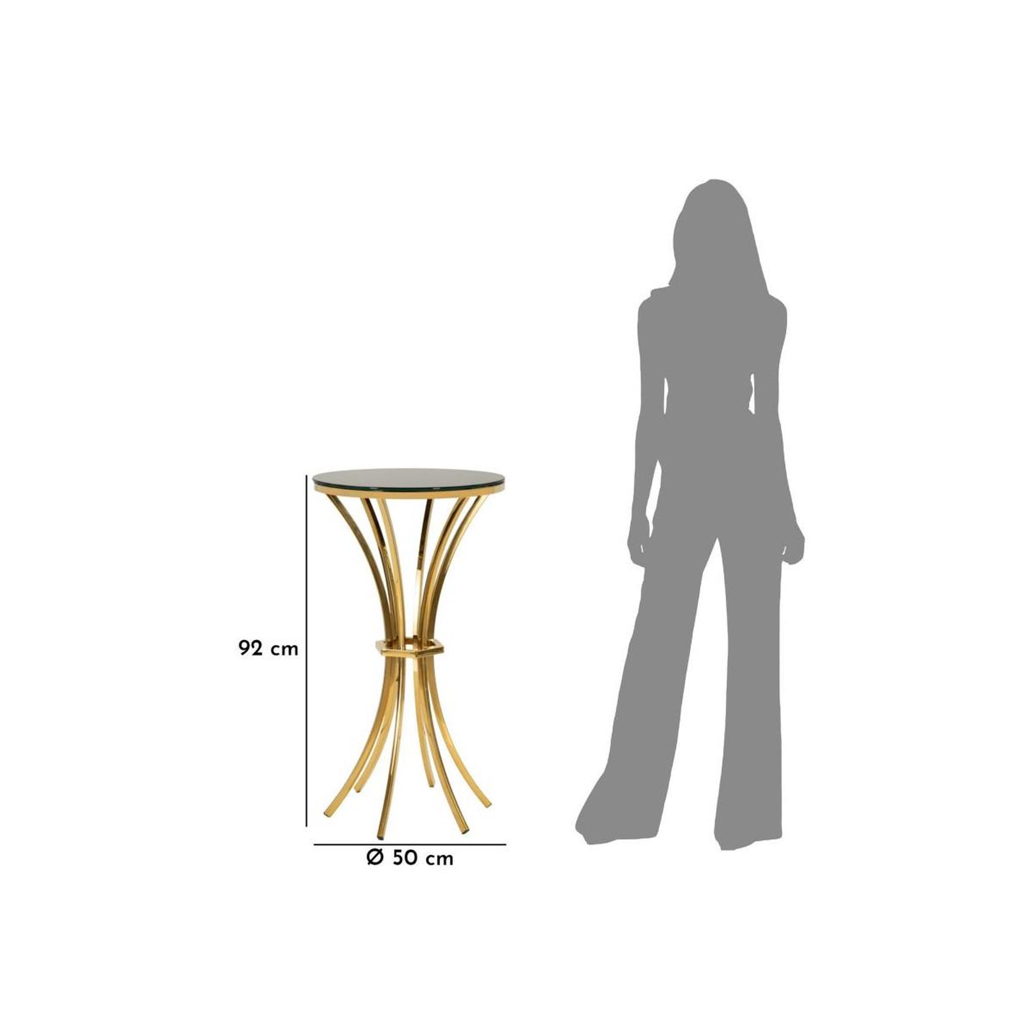 Voir la diapositive 6 : Paris Prix Table d'appoint  shanty  92cm noir & or