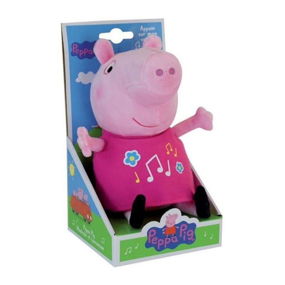 GENERIQUE Jemini PEPPA PIG Peluche 25cm musicale + lumineuse