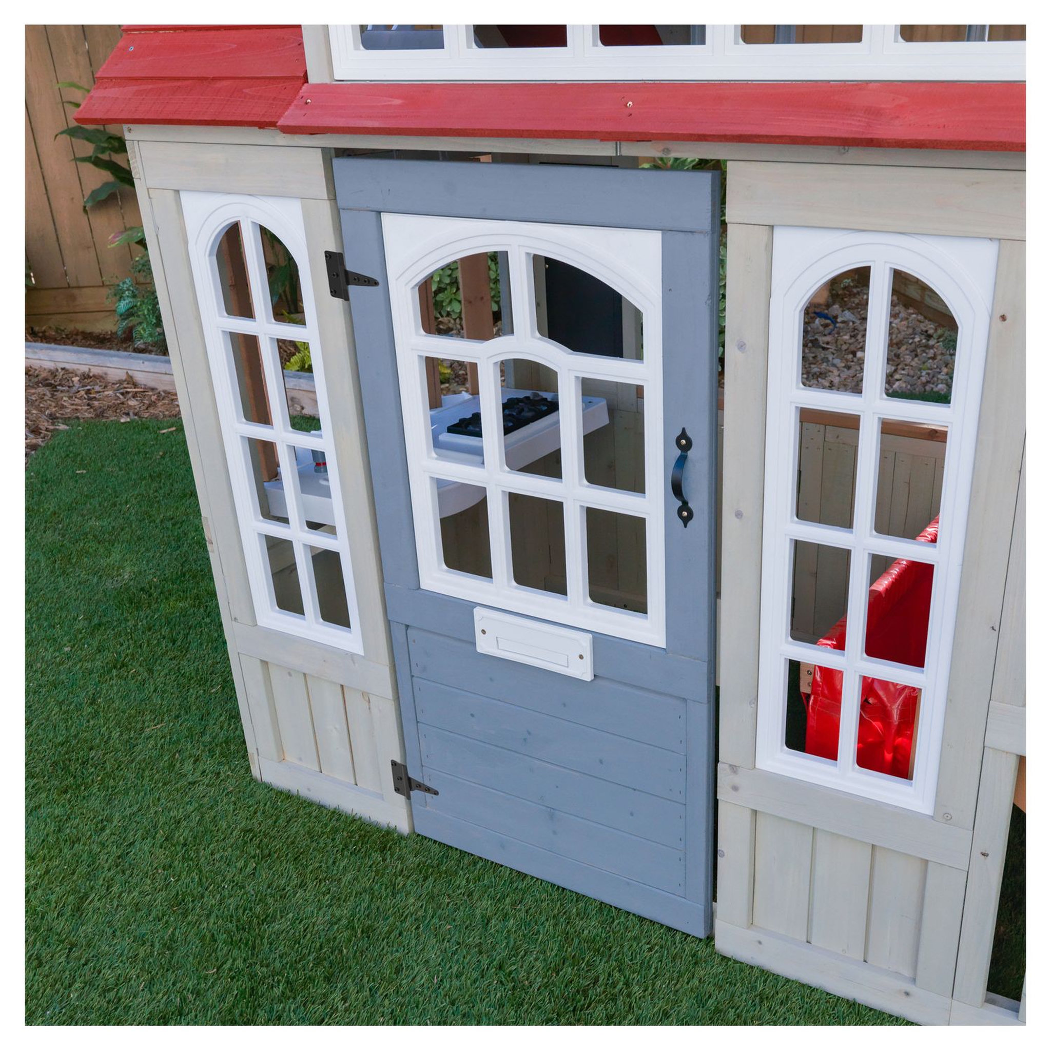 Voir la diapositive 9 : Kidkraft cabane de jardin enfant en bois Braewood 