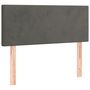 Voir la diapositive 4 : VIDAXL Tete de lit a LED Gris fonce 80x5x78/88 cm Velours