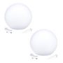 Voir la diapositive 1 : Lumisky 2 Boules lumineuses solaires SOLSTY Blanc Polyéthylène ∅30cm