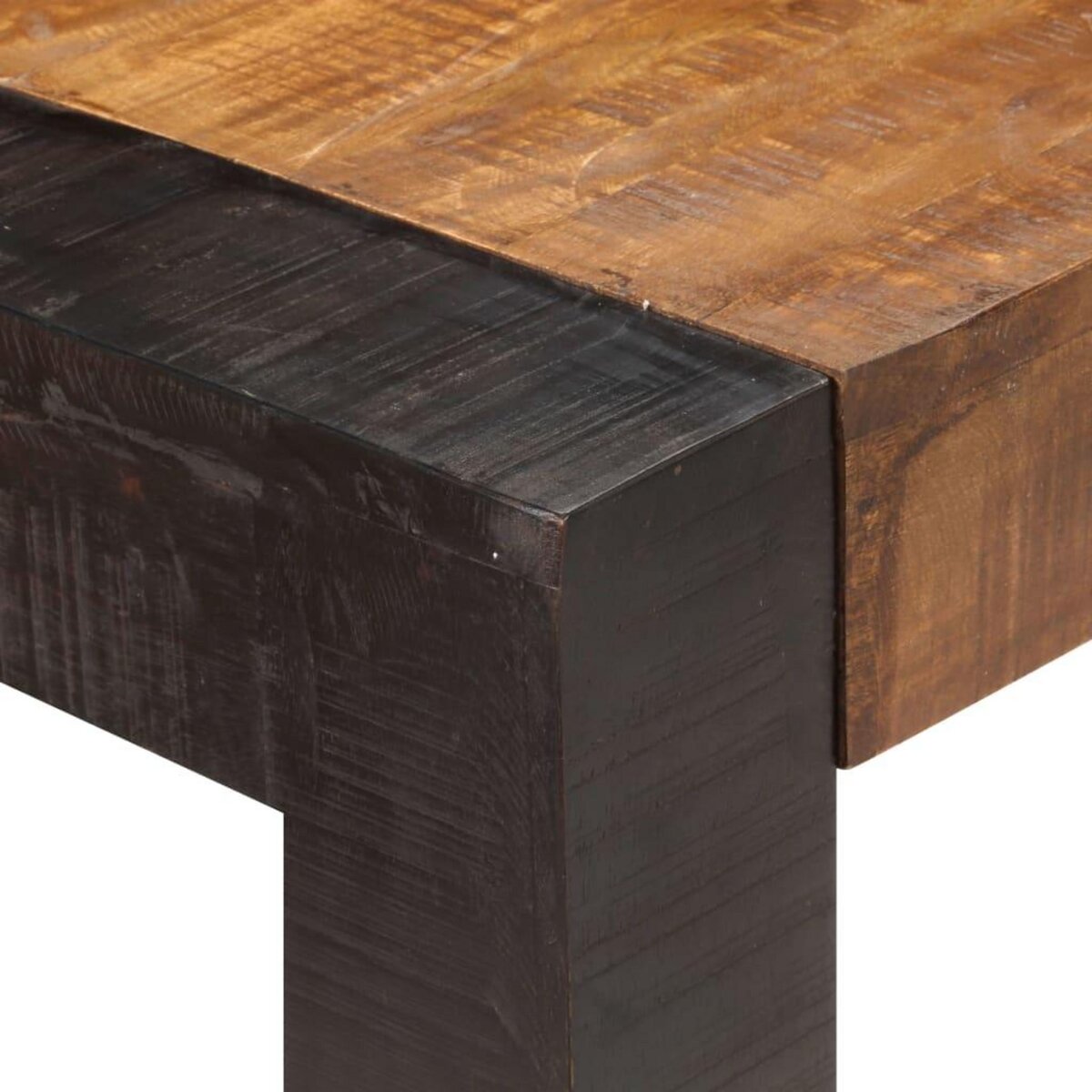 VIDAXL Table a manger 140x70x76 cm Bois de manguier brut massif
