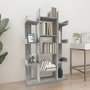 Voir la diapositive 1 : VIDAXL Bibliotheque Sonoma gris 86x25,5x140 cm Bois d'ingenierie