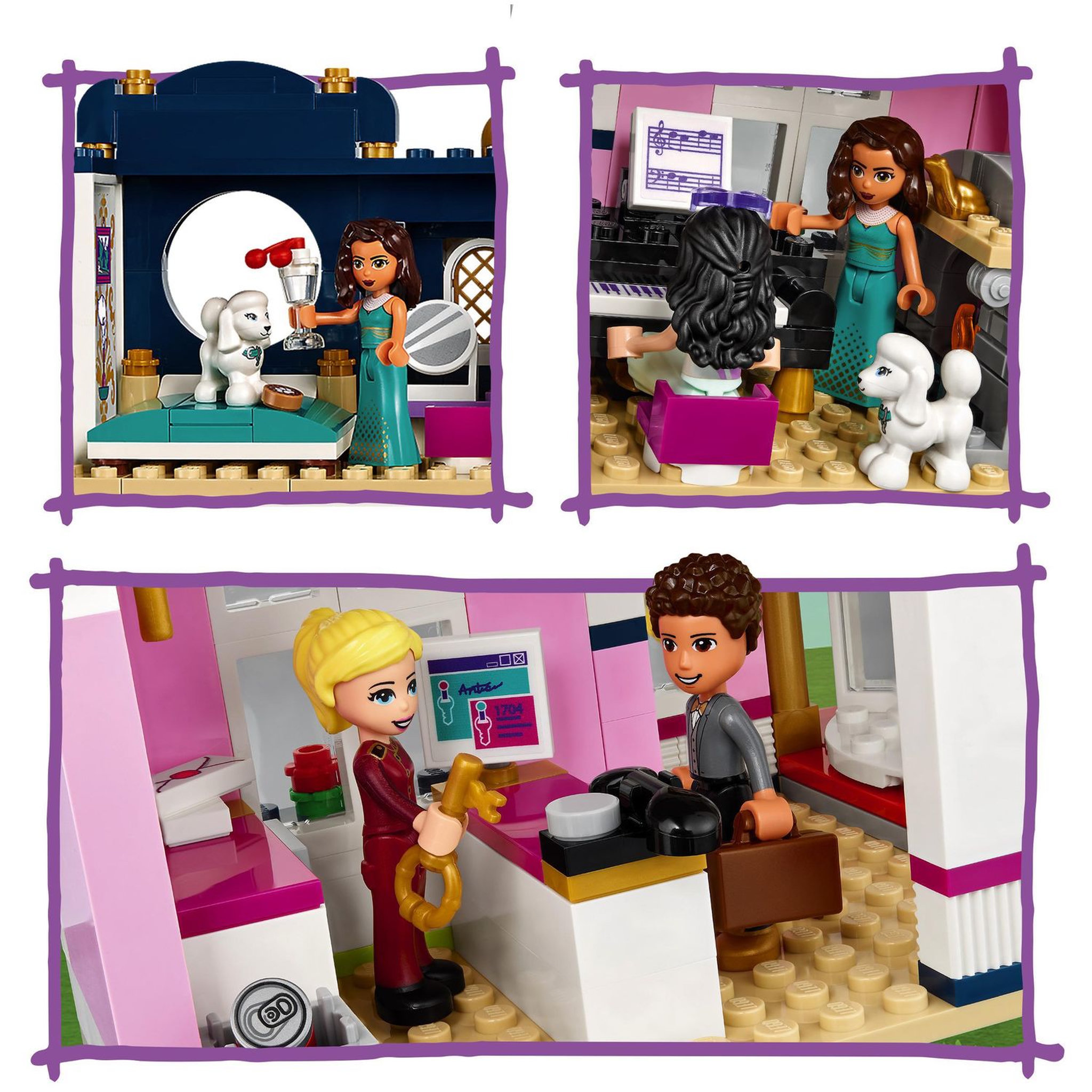 Voir la diapositive 5 : LEGO Friends 41684 - Heartlake City Grand Hotel 