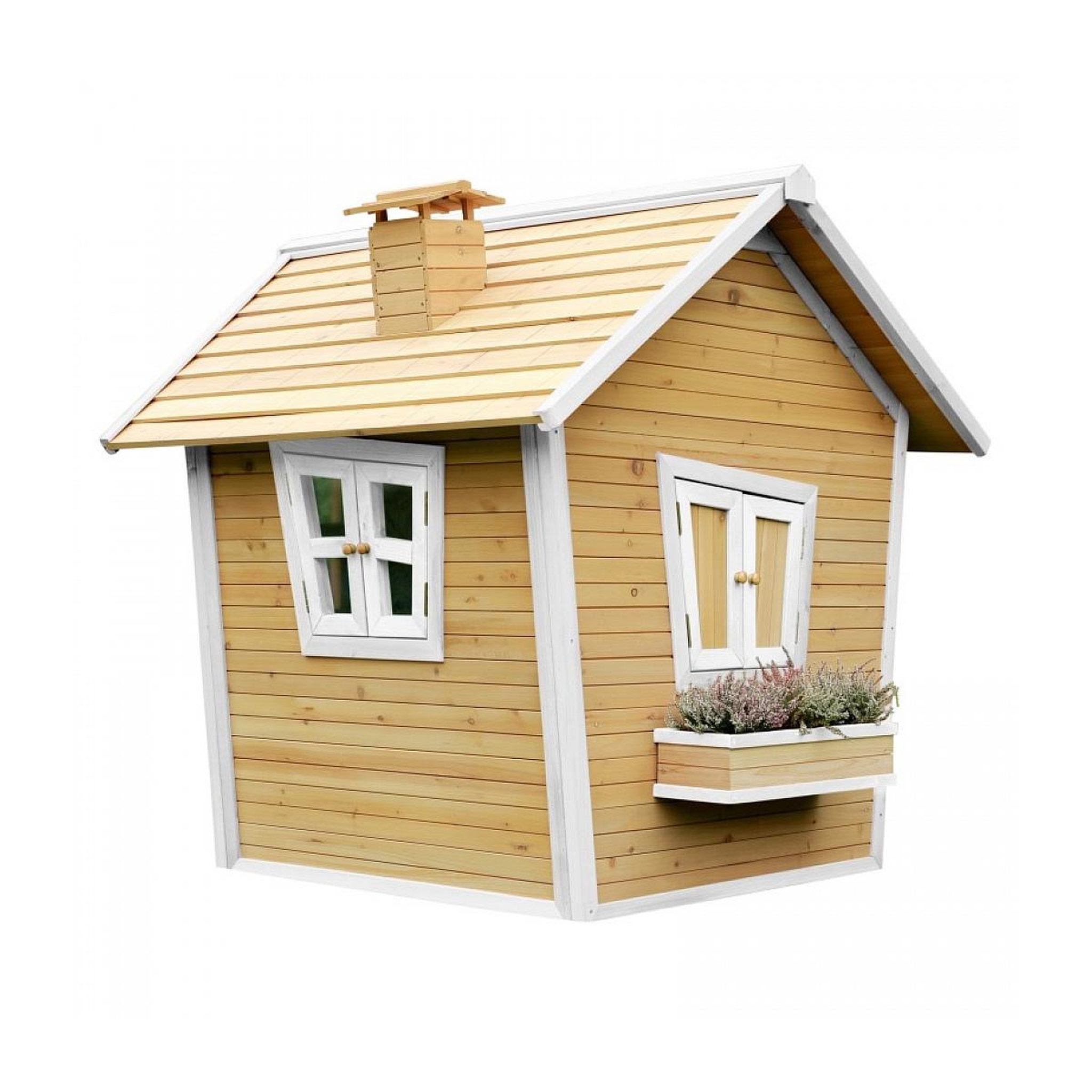 Voir la diapositive 2 : Axi House AXI Cabane enfant ALICE Brun Blanc