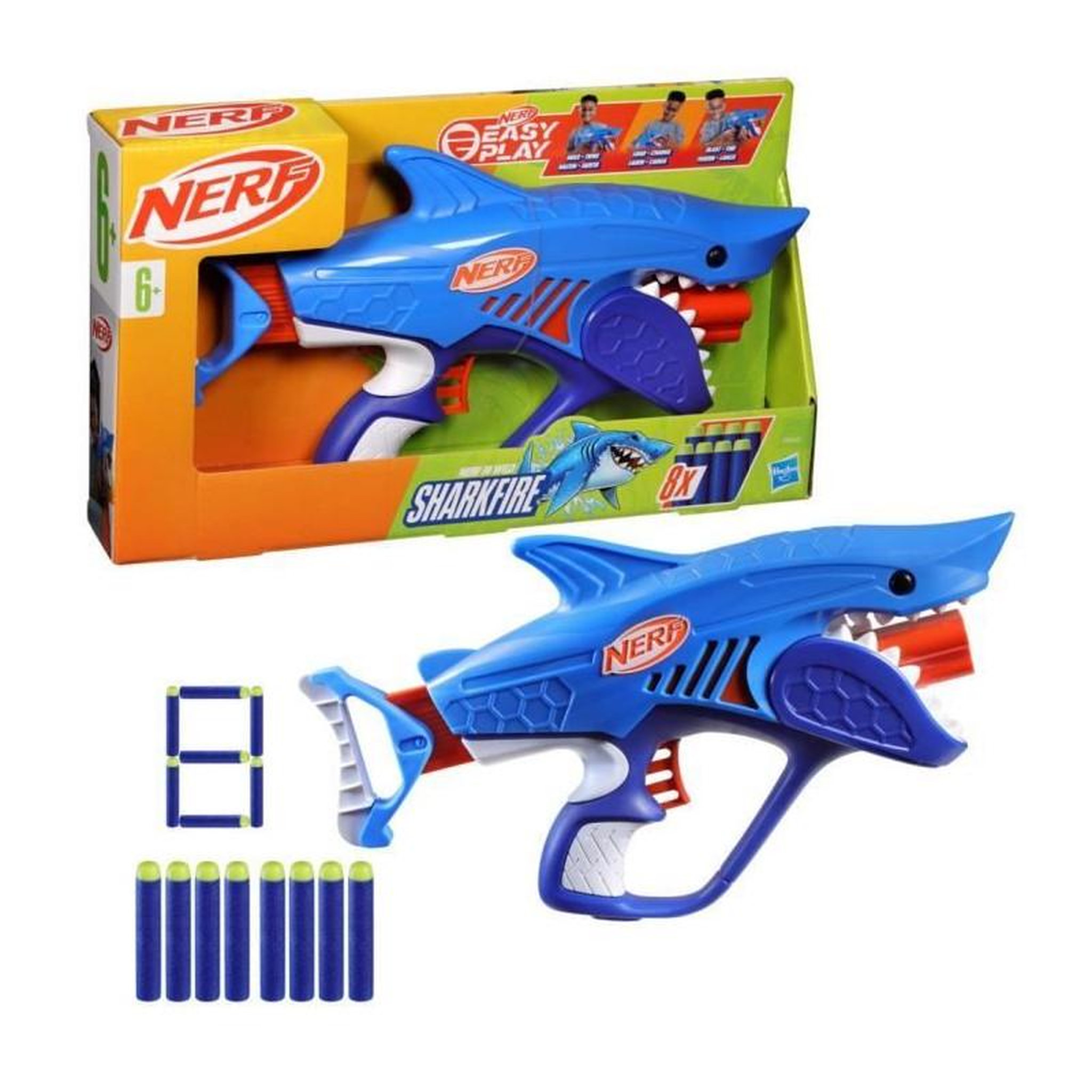 Voir la diapositive 2 : Nerf Pistolet Nerf Junior Wild Sharkfire
