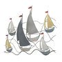 Voir la diapositive 3 : Paris Prix Déco Murale en Métal  Bateaux en Mer  114cm Multicolore