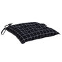 Voir la diapositive 5 : VIDAXL Coussins de chaise lot de 6 carreaux noir 50x50x7 cm