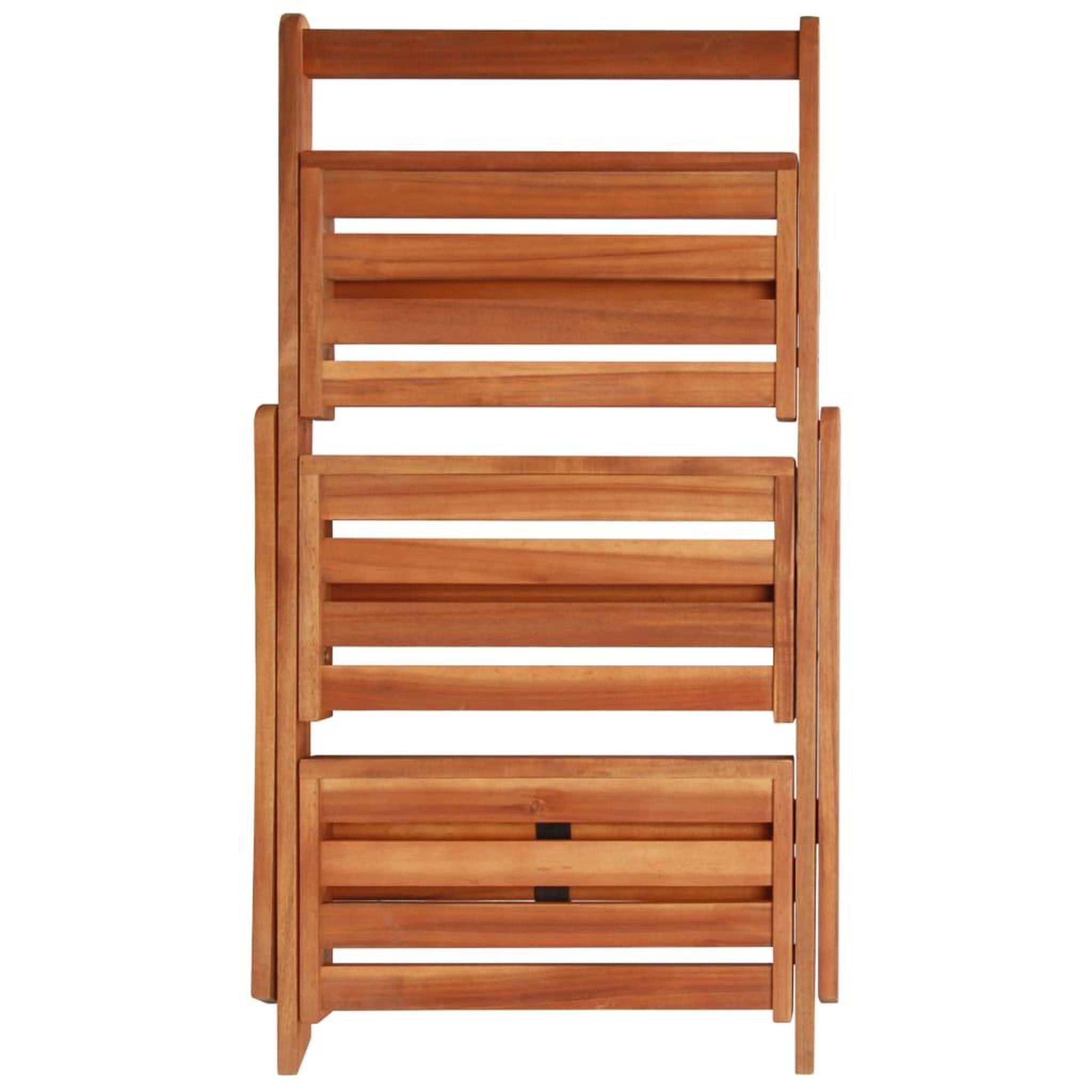 Voir la diapositive 5 : VIDAXL Support de jardiniere a 3 niveaux 50x63x80 cm acacia solide
