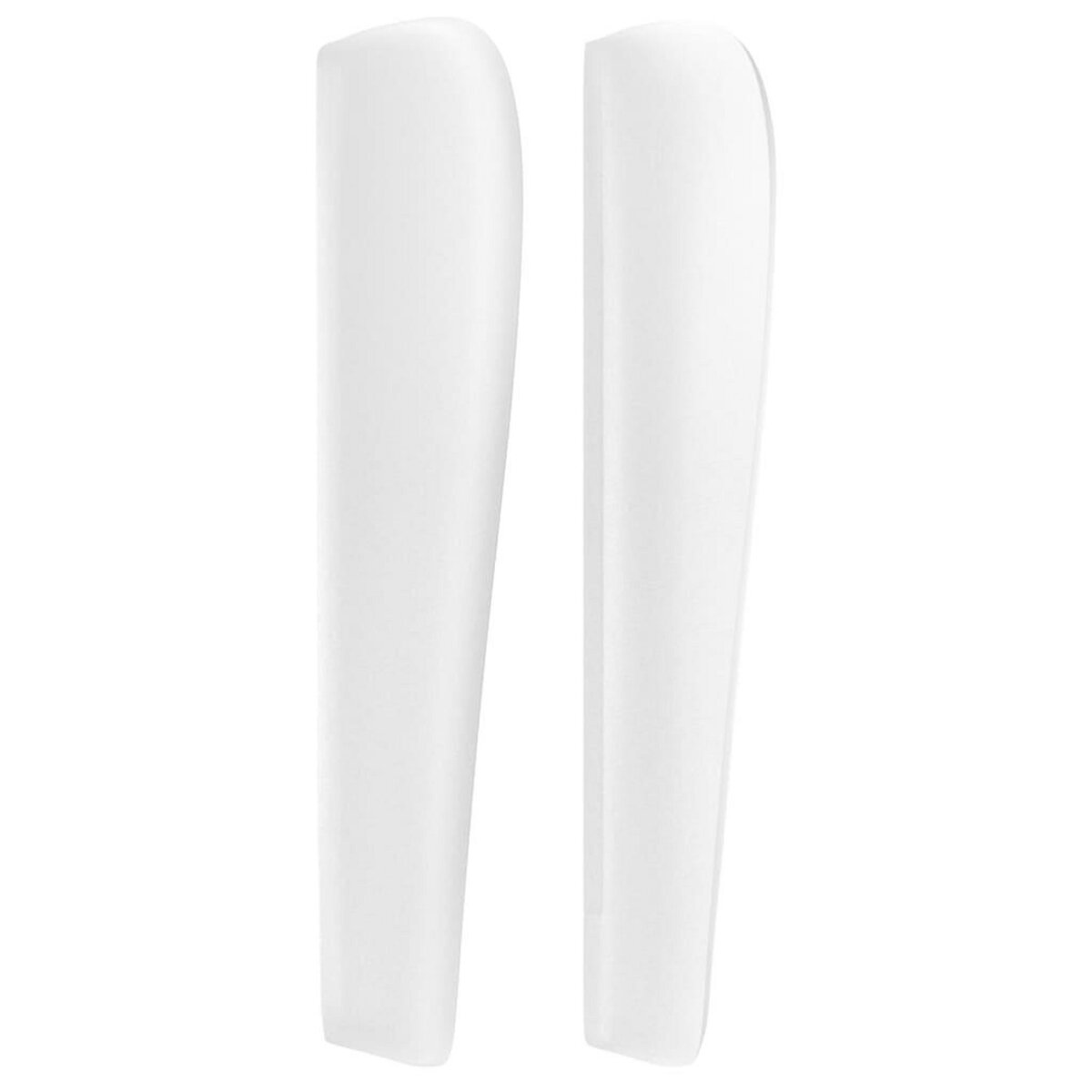 VIDAXL Tete de lit avec oreilles Blanc 203x23x118/128 cm Similicuir