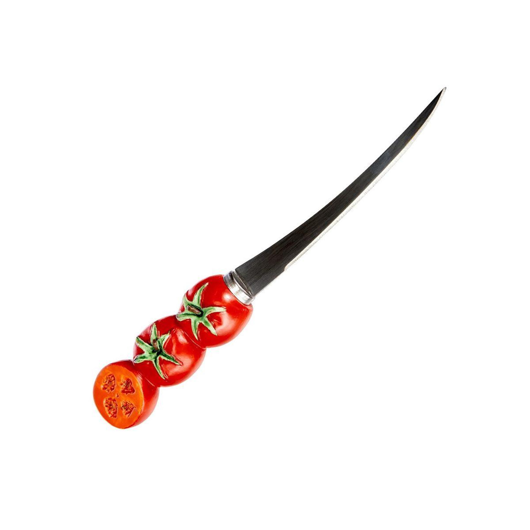 Voir la diapositive 5 : Fackelmann Lot de 4 couteaux à tomates lame crantée 11 cm fackelmann