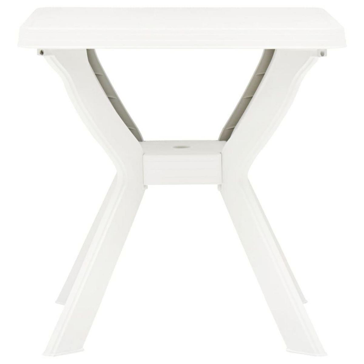 VIDAXL Table de bistro Blanc 70x70x72 cm Plastique