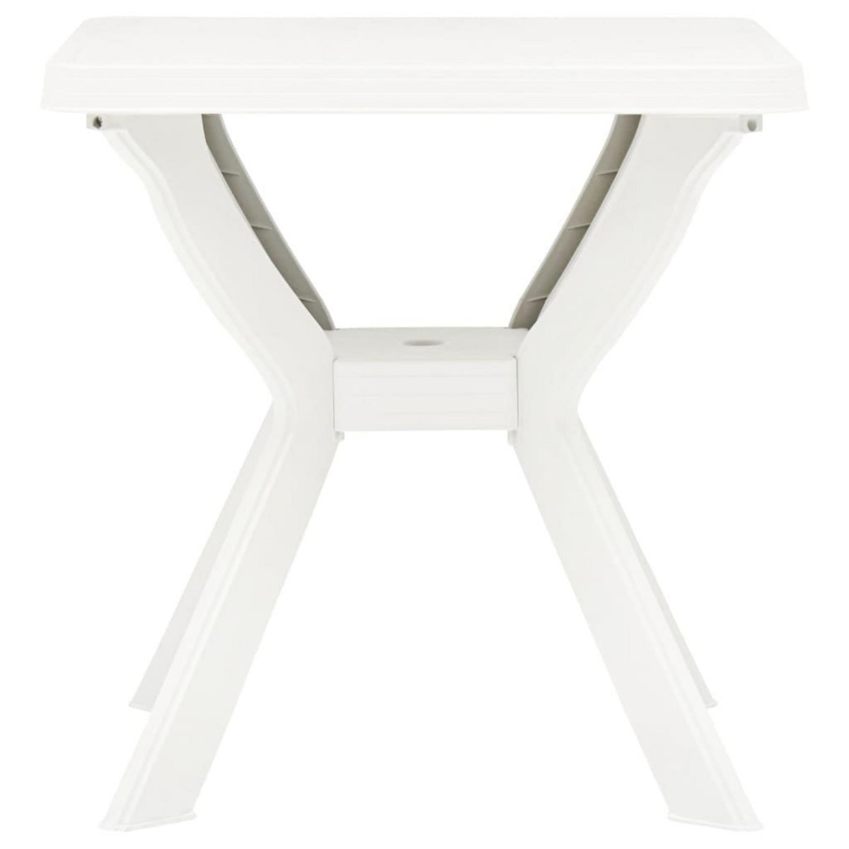 VIDAXL Table de bistro Blanc 70x70x72 cm Plastique