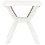 Voir la diapositive 2 : VIDAXL Table de bistro Blanc 70x70x72 cm Plastique