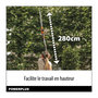 Voir la diapositive 4 : DUAL POWER Taille-haies sur perche a batterie 40V Dual Power POWDPG75380 - Lame 600 mm, écartement 20 mm - Livré sans batterie ni chargeu