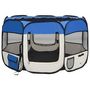 Voir la diapositive 2 : VIDAXL Parc pliable pour chien avec sac de transport Bleu 110x110x58cm