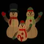 VIDAXL Famille de bonhommes de neige gonflable avec LED 500 cm