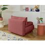Voir la diapositive 6 : BEST MOBILIER Cristal - fauteuil - convertible avec coffre - en velours texturé