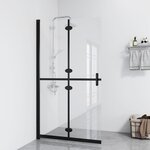 VIDAXL Paroi de douche pliable Verre ESG transparent 110x190 cm