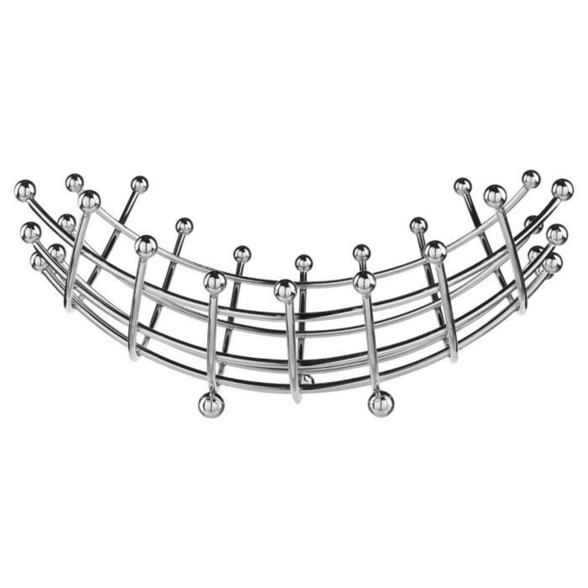 FIVE Corbeille à Fruits en Métal  Spirale  31cm Argent