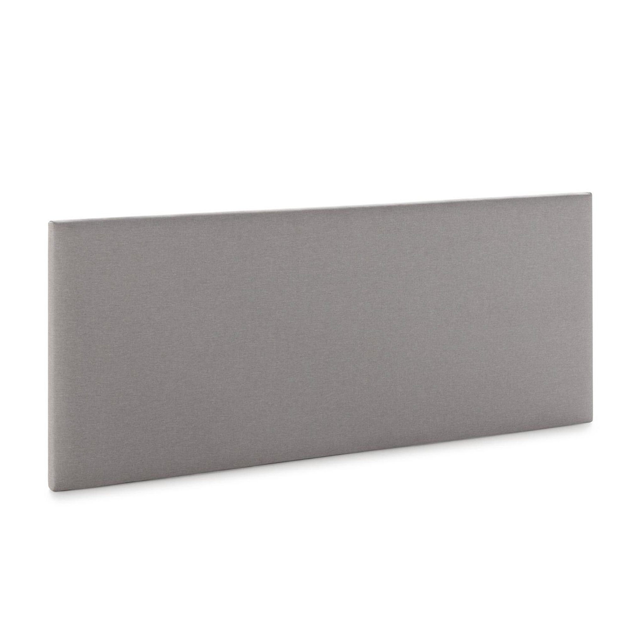 VS VENTA-STOCK Tête de lit Aura recouverte de tissu Gris Clair 140x60 cm