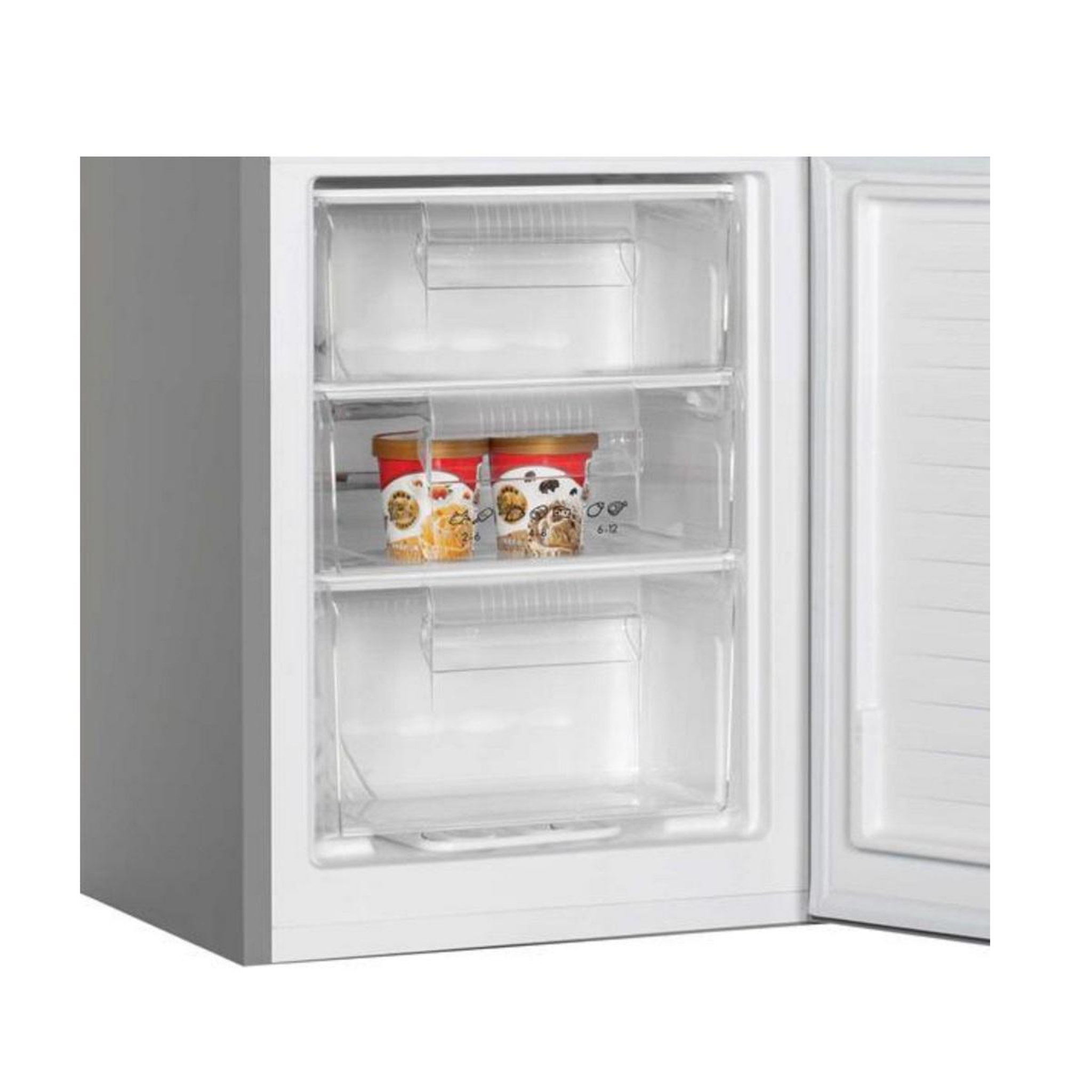Voir la diapositive 5 : Candy Réfrigérateur combiné 55cm 262l no frost gris - cch1s518ex