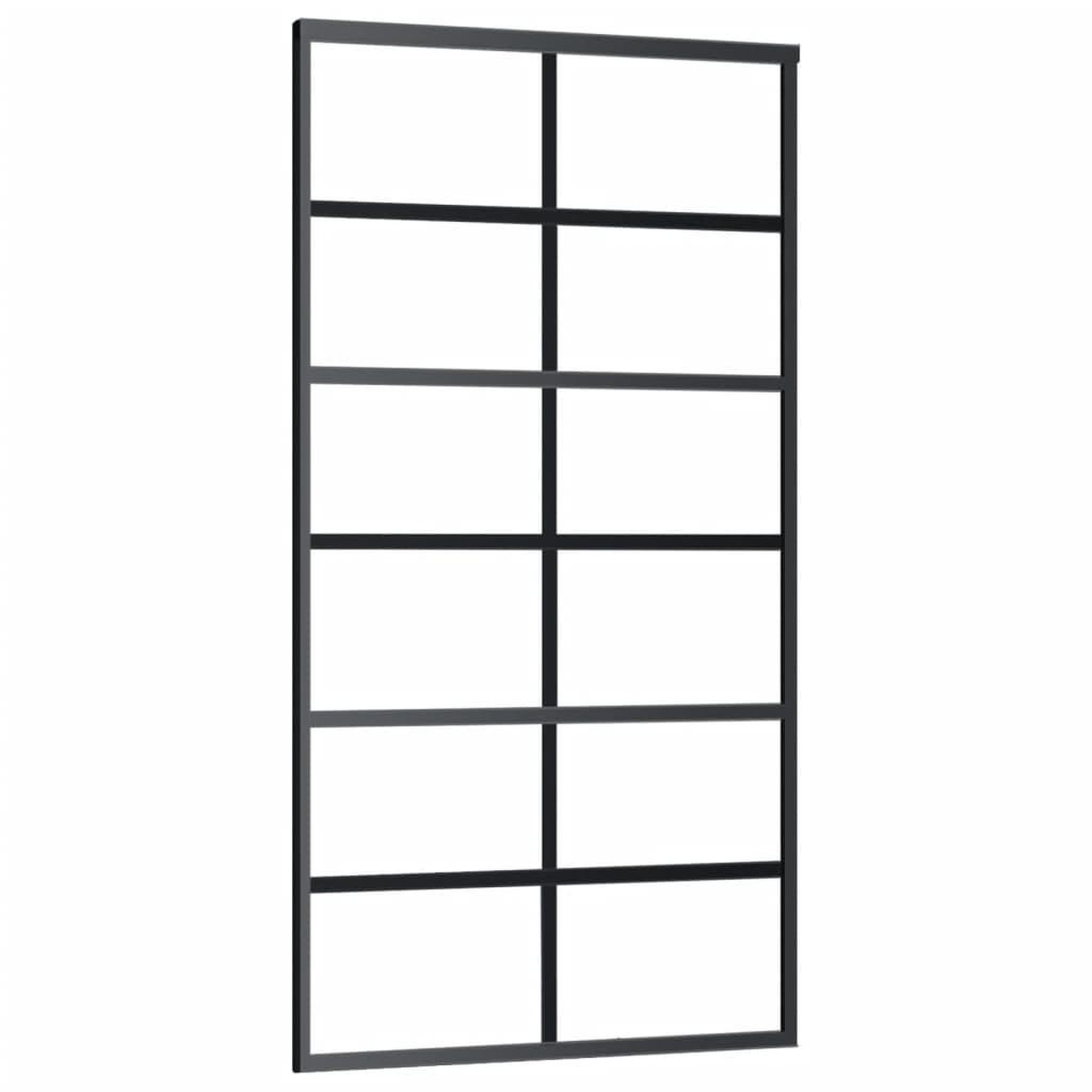 Voir la diapositive 3 : VIDAXL Porte coulissante et quincaillerie Verre et Aluminium 102x205cm