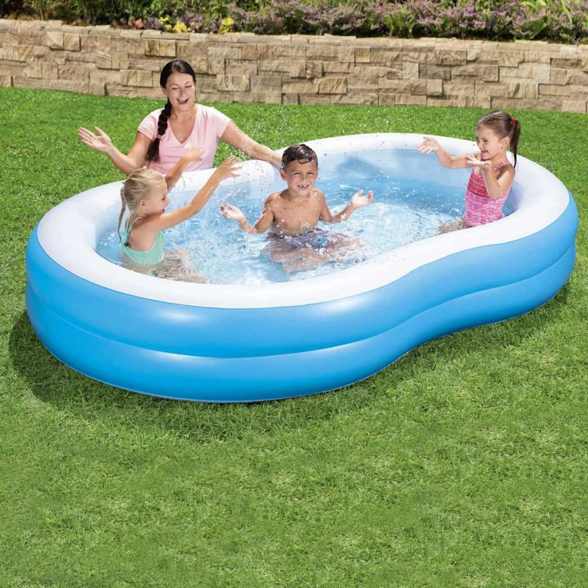 BESTWAY Bestway Piscine Big Lagoon familiale 262x157x46 cm