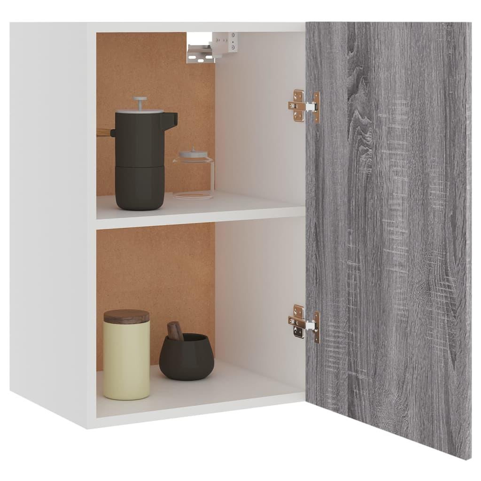Voir la diapositive 4 : VIDAXL Armoire suspendue Sonoma gris 39,5x31x60 cm Bois d'ingenierie