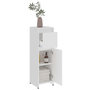 Voir la diapositive 5 : VIDAXL Armoire de salle de bain Blanc 30x30x95 cm Bois d'ingenierie