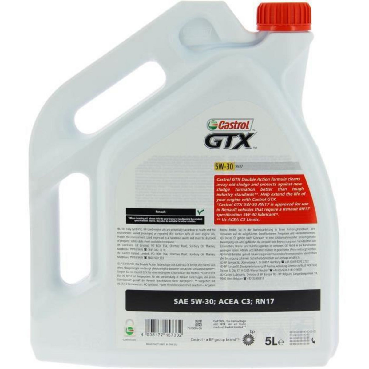 CASTROL Huile moteur GTX 5W-30 RN17 - 5L