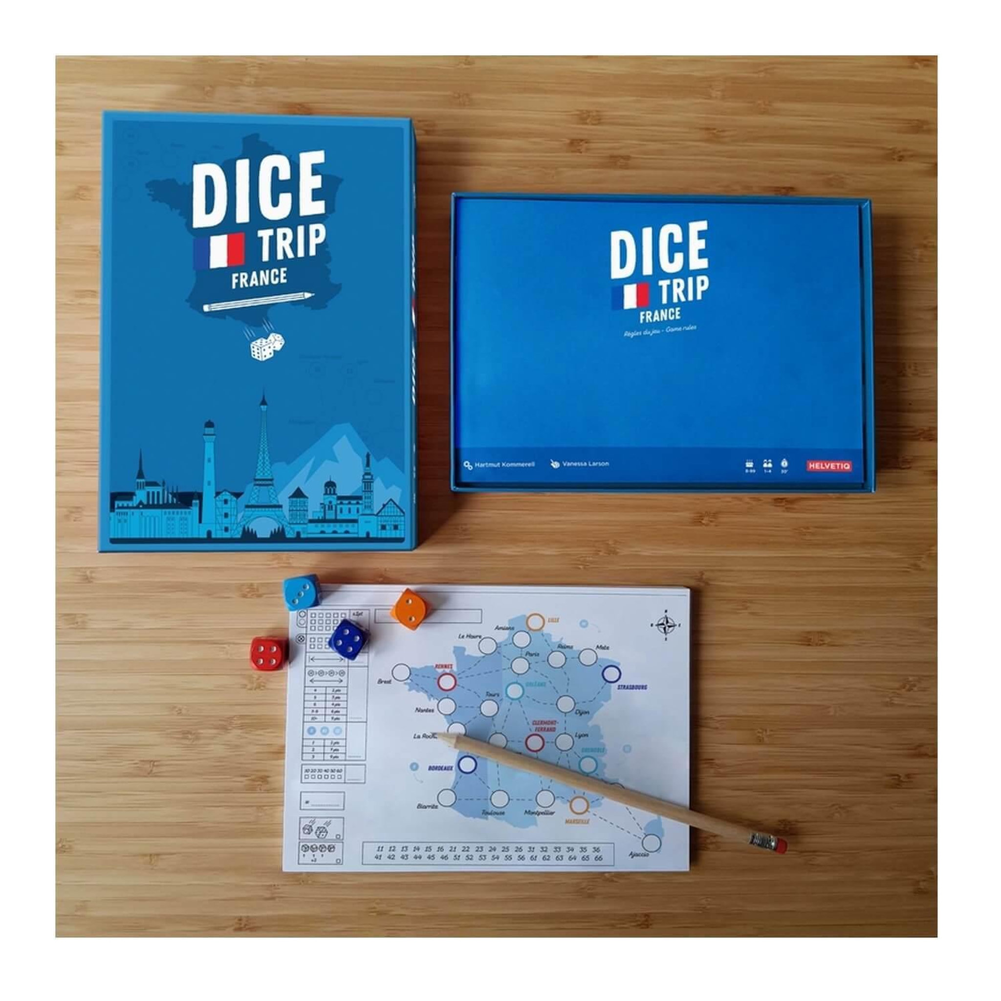 Voir la diapositive 2 : Helvetiq Dice Trip France - jeu tactique