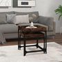 Voir la diapositive 3 : VIDAXL Tables d'appoint 2 pcs Chene fume Bois d'ingenierie