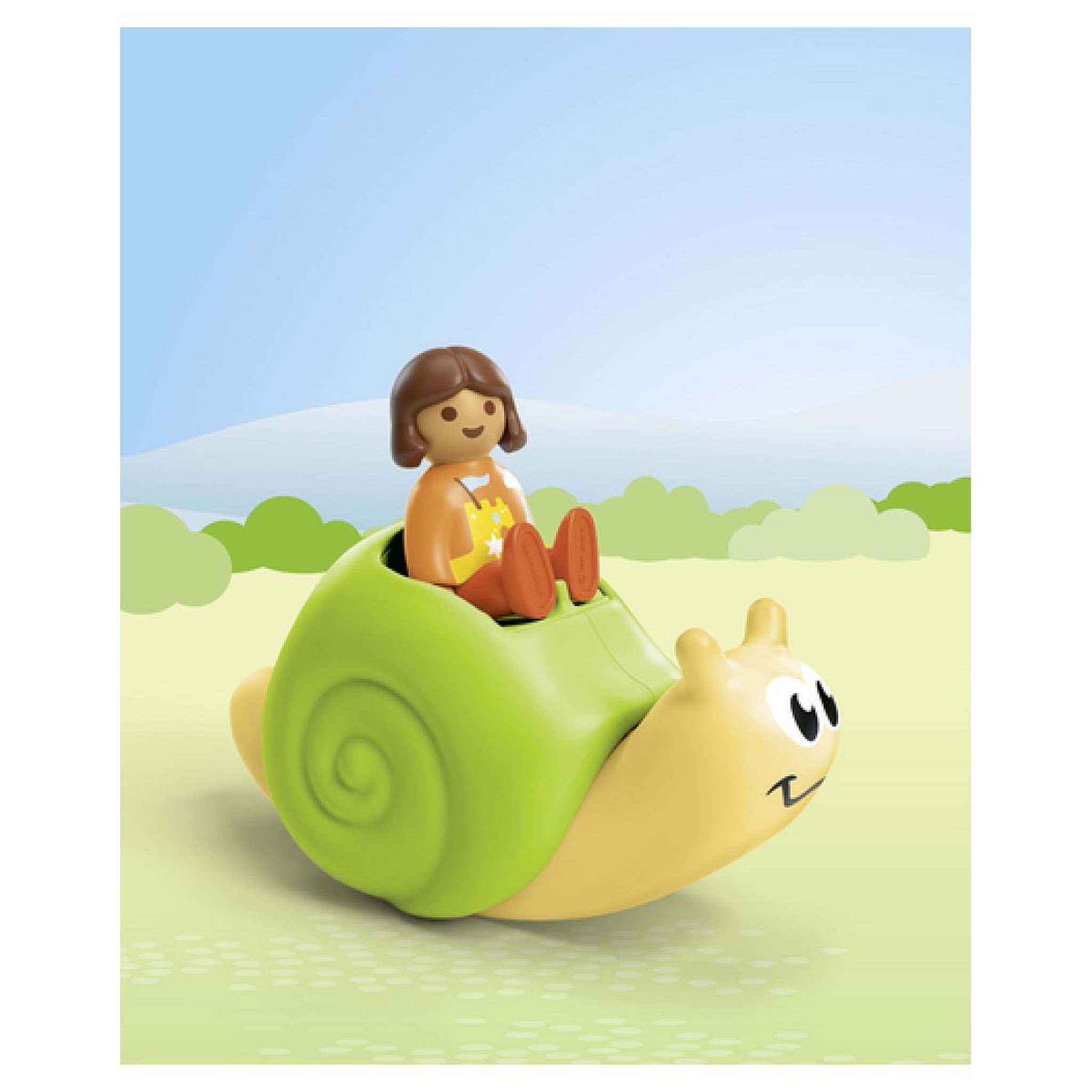 Voir la diapositive 2 : PLAYMOBIL 71699 Enfant avec escargot à bascule Junior