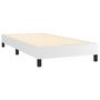 Voir la diapositive 4 : VIDAXL Sommier a lattes de lit avec matelas Blanc 80x200 cm Similicuir