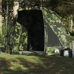 VIDAXL Tente de peche camouflage impermeable