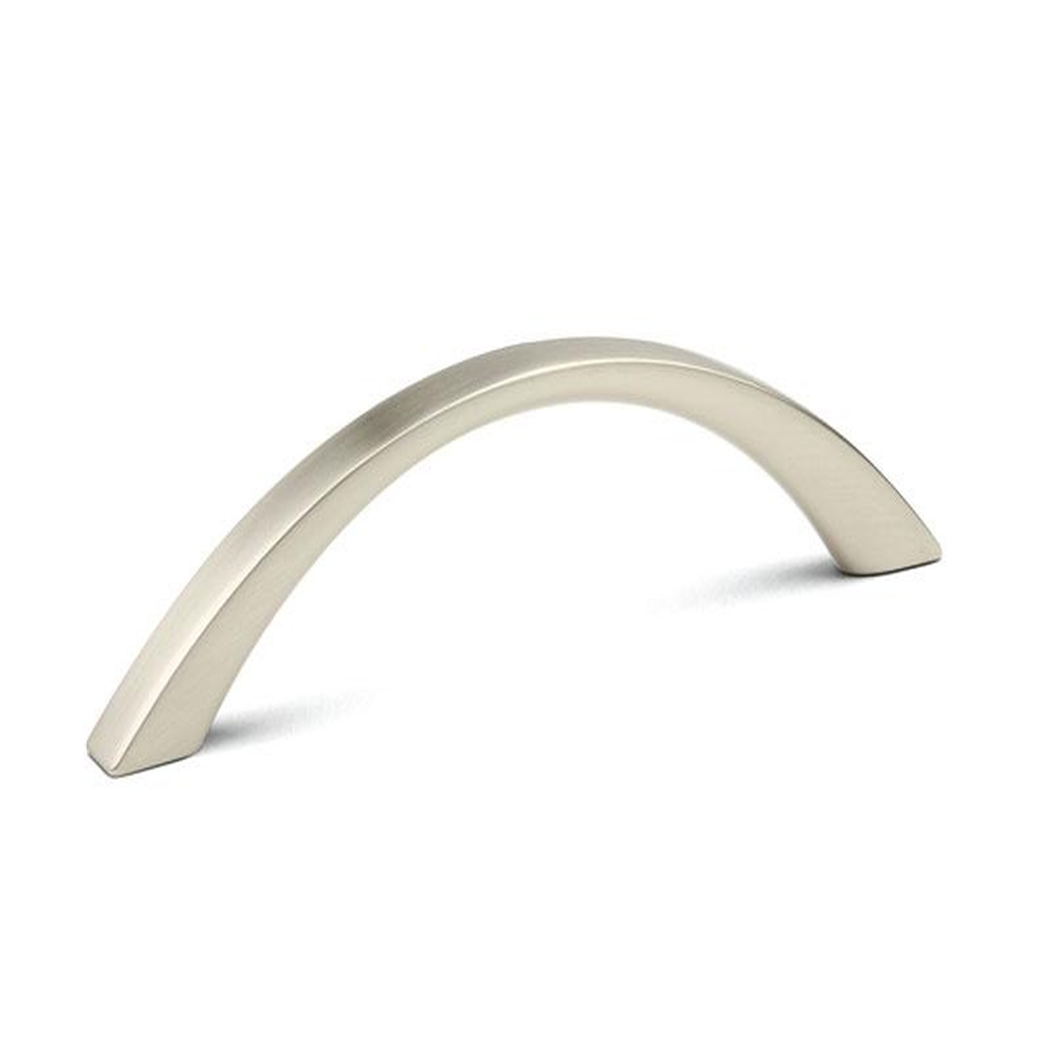 CENTRALE BRICO Poignée de meuble Sakita 128 nickel brossé + vis