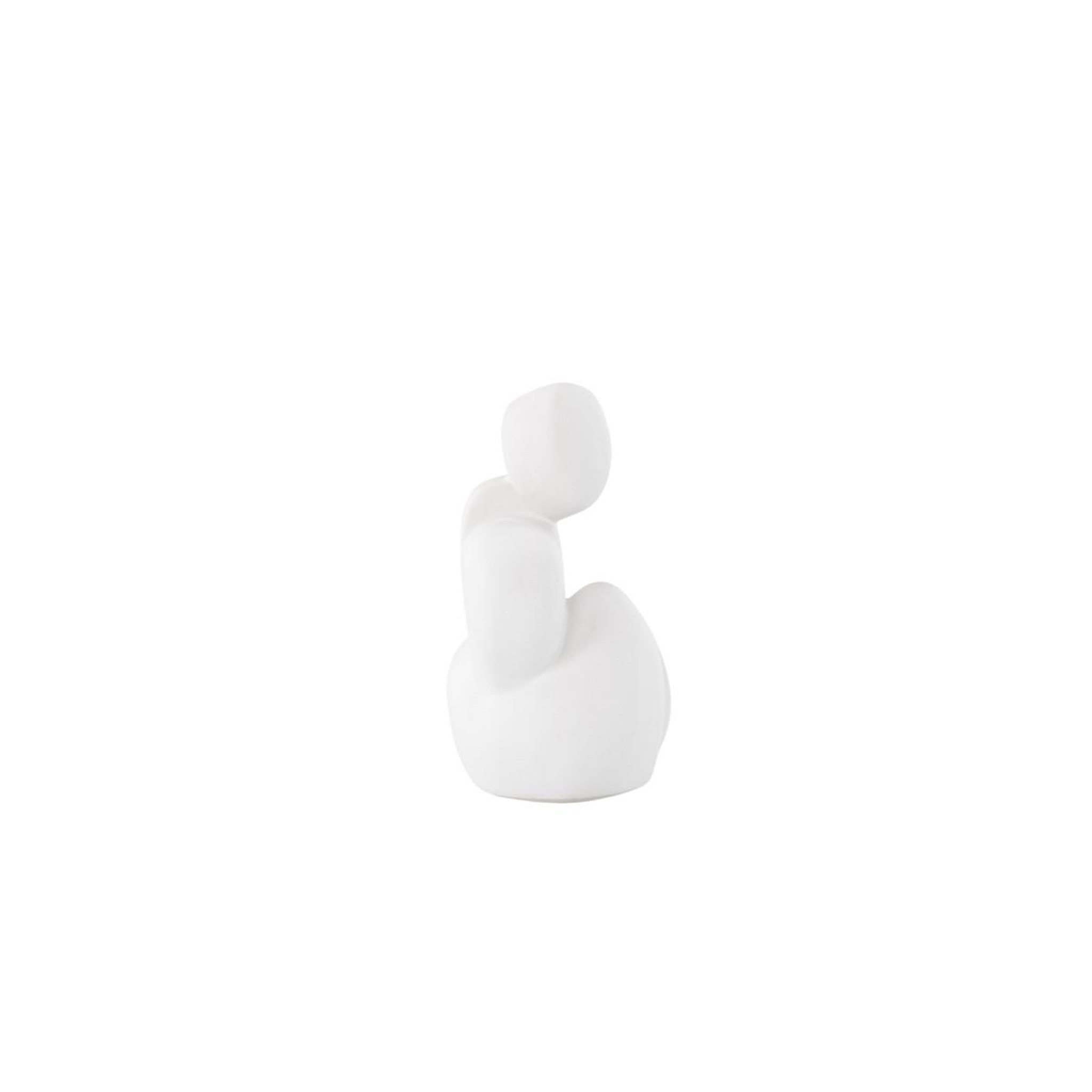 Voir la diapositive 2 : Paris Prix Statuette Sculpture en Céramique  Floda  14cm Blanc