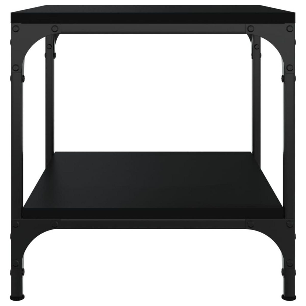 VIDAXL Table d'appoint Noir 40x40x40 cm Bois d'ingenierie